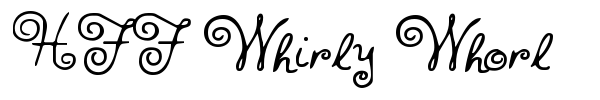 HFF Whirly Whorl font preview